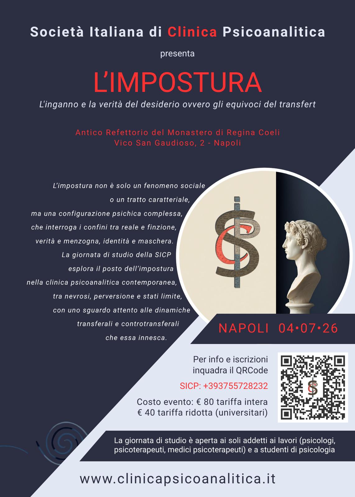 L’IMPOSTURA – L’inganno e la verità del desiderio ovvero gli equivoci del transfert